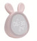 Réveil électronique en forme de lapin avec veilleuse - Réveil de chevet - Ravissant lapin - Éclairage d'ambiance à la tombée de la nuit (rose)