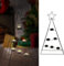 Teelichthalter Tannenbaum Stern für 6 Teelichter | 29x52x10cm Eisen | Weihnachtsbaum-Kerzenständer Metallkerzenhalter