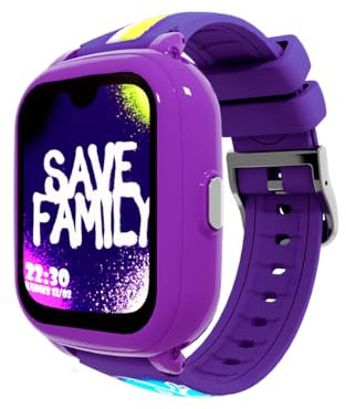 Save Family Iconic Plus 2 | Montre Connectée pour Enfant avec Localisateur GPS, Appels, Vidéo, IA, Bouton SOS, Whatsapp, Spotify, Thermomètre | Carte SIM Incluse - Modèle Graffiti