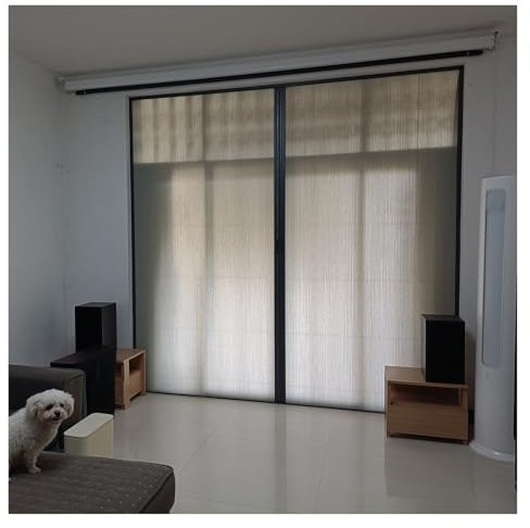 Puerta Corredera Plegable Balcón / Salón / Lavandería Separadores De Ambientes & Puertas Acordeón Interior, 70 80 90 100 110 120 CM Puerta Retráctil Sin Taladrar Puerta De Armario Plegable(90x200cm/35