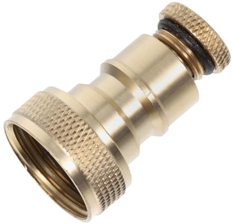 UKCOCO Schlauchverschraubungen Aus Massivem Messing Adapter Für Waschmaschinenschläuche Reparaturwerkzeug Wasserhahn-führungskupplung Automatische Wasserdüsenverbindung