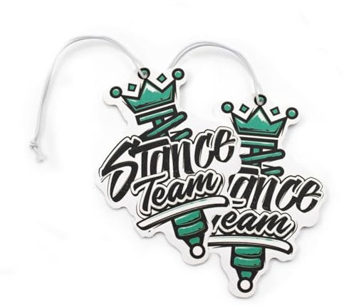 VmG-Store 2er Set Lufterfrischer Duftbaum Tuning fürs Auto Duftspender Air Freshener Duft lustiger Anhänger Design (182 Stance Team)