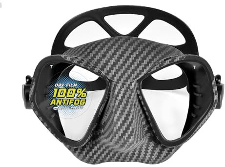 C4 Condo-R Masque de plongée Apnée Plongée avec Tuba et Bouteilles Modèle Black - Snake Camu - Carbone (Carbon Antibuée )