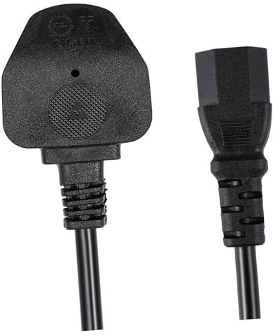 iplusmile 5pcs Pin Plug Cord Replacement Wire for Computer Printer Monitor Printer Power Cord Uk Socket