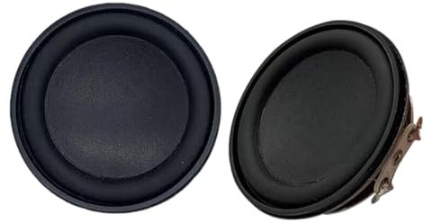 XuQiZZpp Altavoz de repuesto de forma redonda de 5 W, 4 Ohm, 50 mm de diámetro, lado de goma