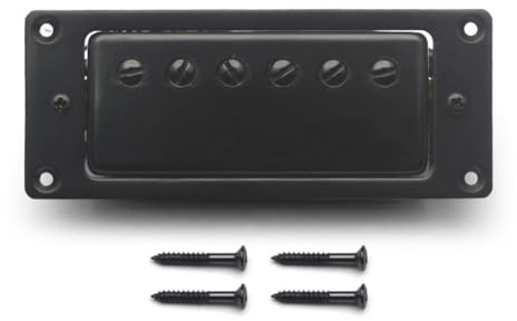 Osmond Electric Guitar Humbucker Pickup 6-Hole 4-Core Wire for LP Guitar Universal Fit Black