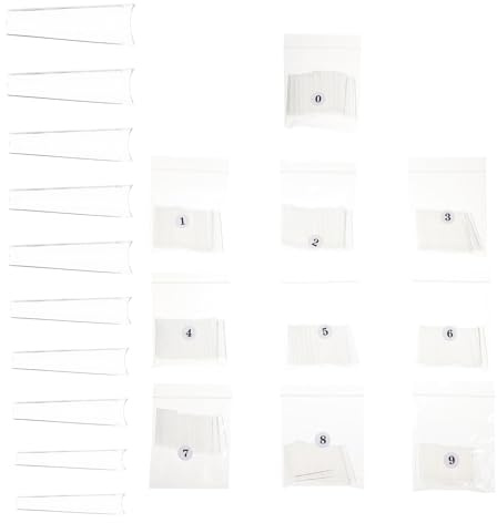 504pcs Abs French Style Nail Tips for DIY False Fingernails