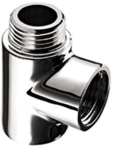 Schell 16240 1 Raccord en T 1/2, Laiton chromé, argenté
