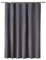 Bishilin Rideau de douche anthracite 100 x 180 cm, anti-moisissure, imperméable, moderne, uni, en textile, gris foncé