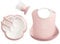 BabyBjörn Coffret Repas Bébé lot de 5, Rose pastel