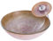 HomeLava Modern Glas Waschbecken Set Stilvoll Rund Waschtisch Aufsatzwaschbecken mit Armatur Ablaufgarnitur