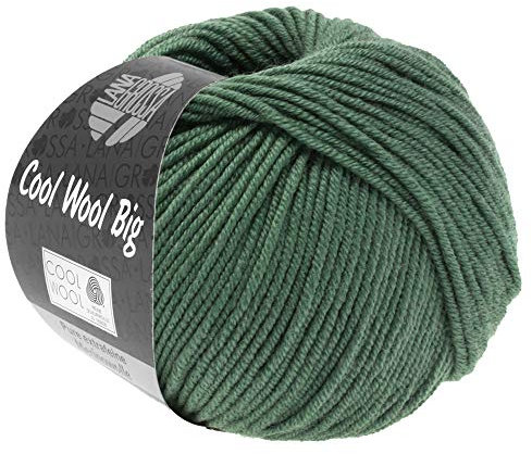 LANA GROSSA Cool Wool Big | Extrafeine Merinowolle waschmaschinenfest und filzfrei | Handstrickgarn aus 100% Schurwolle (Merino) | 50g Wolle zum Stricken & Häkeln | 120m Garn FB 967