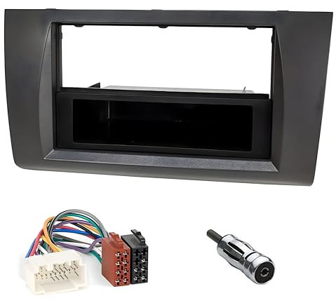 Sound-way Kit de Montage Autoradio, Façade Cadre de Radio 1 DIN / 2 DIN, Adaptateur Compatible avecSuzuki Swift 2004-2010 / Dzire 2008-2010