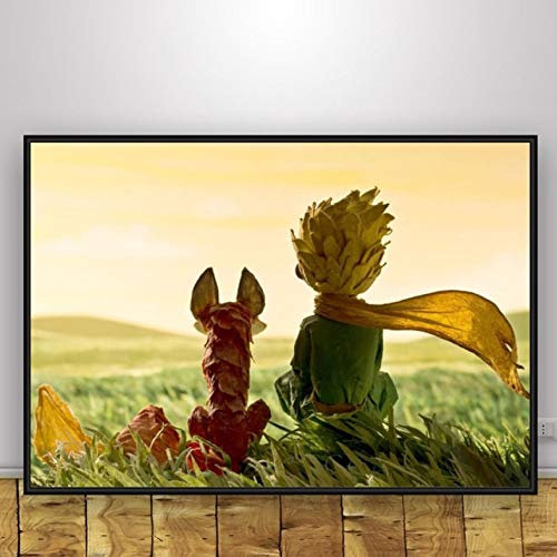 manyaxiaopu Wohnkultur Drucke Malerei Nordische Bilder Wandkunst Anime Der Kleine Prinz Poster Modulare Leinwand Modern Für Hintergrund Am Bett Ty638 50X70Cm Ohne Rahmen