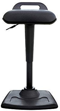 Vari Active Seat – Verstellbarer ergonomischer Stehpultstuhl für Erwachsene – Tragbares Heimbüro-Möbel, bequemer Wackelhocker mit dynamischem Bewegungsradius – komplett montiert