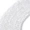 PandaHall Cuentas espaciadoras bicónicas facetadas de cristal de color transparente AB chapado para pulsera, collar, joyería, proyectos de manualidades, 10 hilos de 4 mm