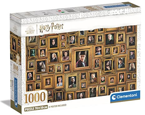 Clementoni 39786 Impossible Harry Potter – 1000 Teile Erwachsene, schwieriges Puzzle, unmöglich, Made in Italy, Mehrfarbig