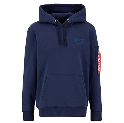 Alpha Industries Back Print Hoody Mens Hooded Sweat Ultra Navy