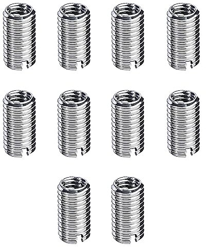 10 Pezzi Inserto Filettato da M10 a M8, Inserto Filettato Autofilettante, Dadi di Riduzione Maschio e Femmina, per Automotive Turbina a Vapore Attrezzature Meccaniche