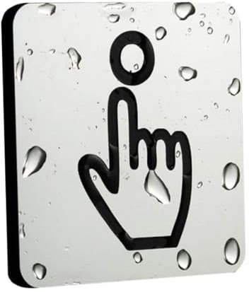 Bitte klingeln Sie den Glockenschild Ring Türklingel Aufkleber Bitte klingeln Sie Glockenschild selbstkleber Acryl -Türschild Haus Gartenwand Plaque Türklingel mit Symbol