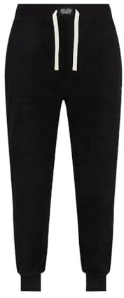 Ralph Lauren Pantalone Tuta Felpato in Pile (M, Nero)