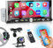 Hikity Autoradio 1 Din Wireless CarPlay Android Auto 6,9 Pollici Schermo Autoradio con Bluetooth Vivavoce Mirror Link Controllo Vocale FM/RDS Radio EQ USB/Type-C+Retrocamera