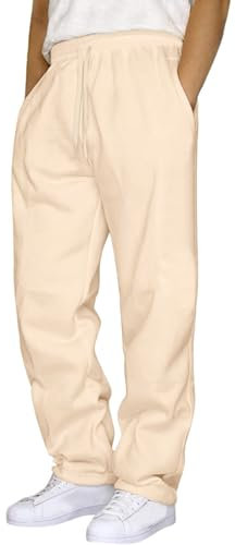 Duohropke Herren Cargohose Workout Jogginghose Lockere Passform Lässiger Trainingsanzug Jogginghose Baggy Joggers Jogginghose Unterteil mit Taschen