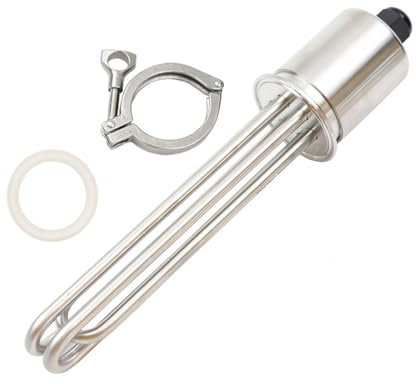 WLLKIY Élément Chauffant pour l'eau Élément Chauffant De l'eau en Acier Inoxydable 9KW, Thermoplongeur Électrique À Trois Pinces De 2 (OD64mm) Chauffage Efficace(Heater clamp)