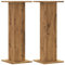 vidaXL Supports de Haut-parleurs 2 pcs chêne Artisanal Bois ingénierie, Support d'enceinte, Support d'enceinte de Bureau, Support d'enceinte HiFi