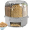 XIAOXIAOYU Dispensador de almacenamiento seco, contenedor giratorio de almacenamiento de cereales | Cajas de almacenamiento grandes selladas para arroz, depósito de almacenamiento de alimentos secos