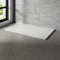 NRG 1500x900mm SMC Rectangle Shower Tray White Slip-Resistance Bathroom Shower Base Easy to Clean
