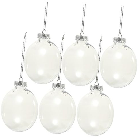 DRESSOOS Weihnachtsbaum-dekorationsornamente Befüllbar 6 Stück Für Baumdekoration Hotel Einkaufszentrum