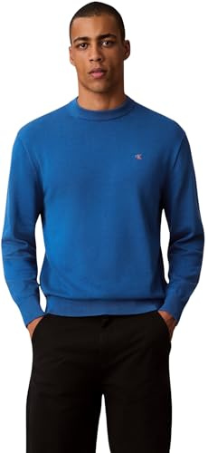 Calvin Klein Jeans Herren LS EZ Cotton CREWNK Sweater 12GG LV04RC309G Sweaters, Blau (Royal Lagoon), XL, Blau (Royal Lagoon), XL