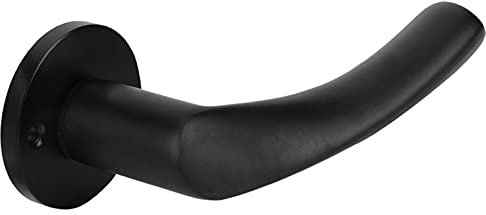 Poignée de Porte, Poignée de Porte à Levier de Style Européen, Serrure de Porte Intérieure Silencieuse Noire, Leviers de Porte d'intimité, Boutons de Porte avec Serrure pour