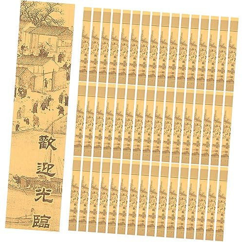 TOPBATHY Chopsticks Sleeves 500pcs Disposable Chopsticks Pockets Paper Cutlery Sleeves for Takeout BBQ Banquet