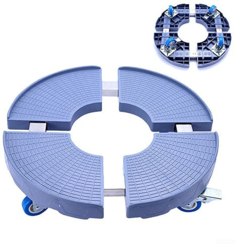 CNANRNANC Pflanzenroller Ø 38-52cm Rollbrett Pflanzen bis 150kg Untersetzer Blumentopf Gross Pflanzentopf für Außenbereich Mülleimer Regentonne Wasserfass Weinregal(single wheel)