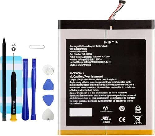Vvuilsty 58-000377 Ersatzakku für HD 10 11th Gen Plus T76N2B T76N2P Year 2021,0-Zyklen-Batterie kompatibel mit HD 10 11th Gen Plus T76N2B T76N2P Year 2021 mit Reparaturwerkzeug-Kits
