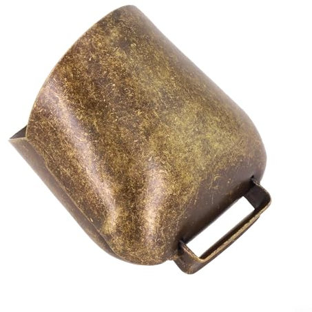 Laute Kuhglocke aus Eisen, langlebig, effektives Werkzeug zur Überwachung Ihres Viehbestands im Freien (große Bronze)