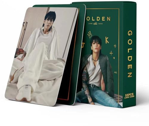 KSOIQPU Jungkook-Fotokarten, 55 Stück, bts karten, Minikarte, Fotokarten, Album-Fotokarten, Sammelkarte, kpop photocards