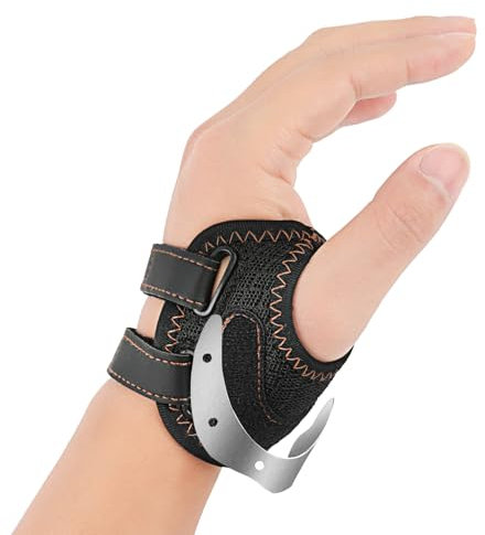 FORTEMOTUS Daumenbandage Daumensattelgelenk, Gewebe CMC Daumenorthese mit Ersatz-Klettbändern zur Schmerzlinderung Bei Arthrose Rhizarthrose Daumenbasis Gelenkinstabilität, Linke Hand, M,14-18 cm