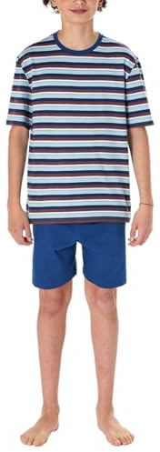 Schiesser Jungen Schlafanzug Set Kurz - 100% Organic Bio Baumwolle - Größe 140 Bis 176 Pyjamaset (1er Pack)