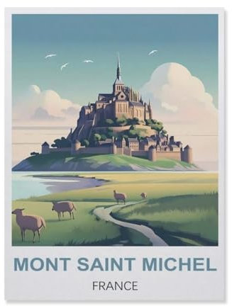 1000 Teile Puzzle Papier,Mont-Saint-Michel Frankreich,Kreative Schwierige Puzzles Pädagogisches Stressfreisetzung Spielzeug Für Erwachsene Kinder,Haus Dekoration Geschenk(38x26cm)-ES71