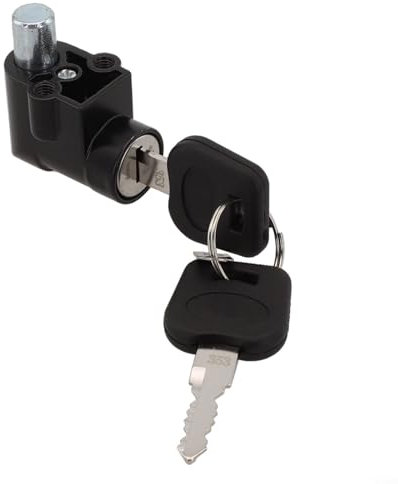 Zilimontt Electric Bike Battery Case Power Lock & Key, Anti Theft Ebike Battery Power Lock, Ebike Locks, For Hailong Batterys Case Box(20mm)