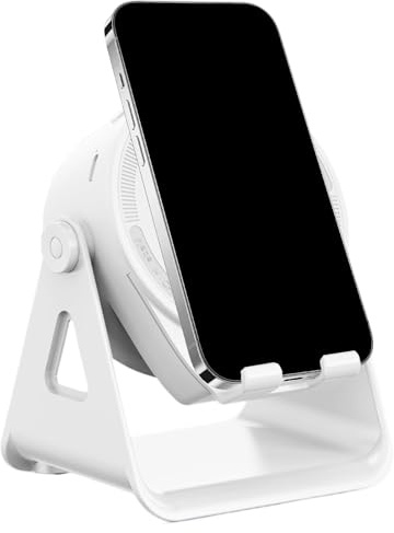 Besreey Handyhalter mit Lautsprecher - Handy Ständer mit drahtlosem Lautsprecher,Intelligente elektrische Gadgets mit Sensorinteraktion für Haushalt Bad Schreibtisch Nachttisch Reise Outdoor und