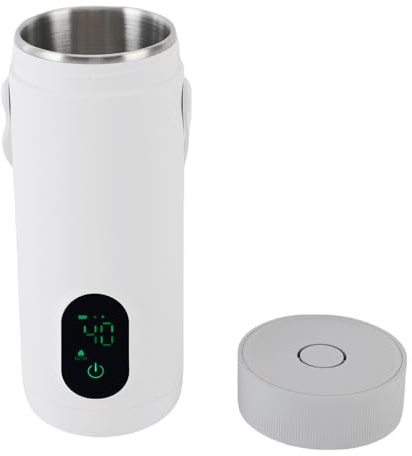 Goshyda Hervidor Portátil de Tetera Eléctrica de Viaje, Caldera de Agua Caliente Pequeña con Recargable USB, Soporte para Soportar el Auto Apagado y Hervir la Protección de Seco