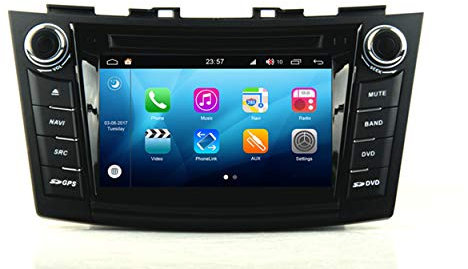 RoverOne Android Système Double DIN Lecteur DVD de Voiture pour Suzuki Swift 2011-2016 avec autoradio Navigation GPS Radio stéréo Bluetooth USB Miroir Link écran Tactile