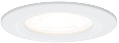 Paulmann Einbauleuchte LED Nova rund 6,5W GU10 Weiß IP44 spritzwassergeschützt 1er-Set starr