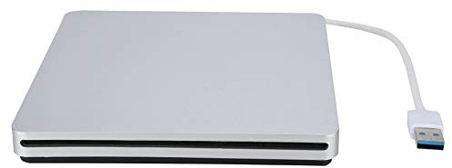 ASHATA USB3.0 Externes DVD/CD Laufwerk Brenner,Tragbar Slim CD DVD Brenner Schreiber Player,High Speed DVD CD Brenner USB 3.0 DVD Laufwerk für Mac10 OS/Windows XP/2003/Win7/Vista