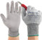 Dowellife Grip Cut Resistant Gloves, Level 5 Protection Safety Work Gloves, Dexterous & Durable for Wood Working, Gardening, Mechanics, Auto, Fishing, Clamming for Men & Women (Extra Large, Grey)
