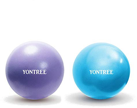 Yontree Weicher Pilates-Ball, 22–25 cm, Kleiner Gymnastikball für Yoga, Pilates, Bauchtraining, Schultertherapie, Kernstärkung (Zuhause, Fitnessstudio und Büro), 2 Stück